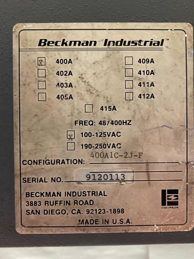 Used Beckman Industrial,Model 400A1C-2J-F,Doric 400A Temperature Indicator Mete