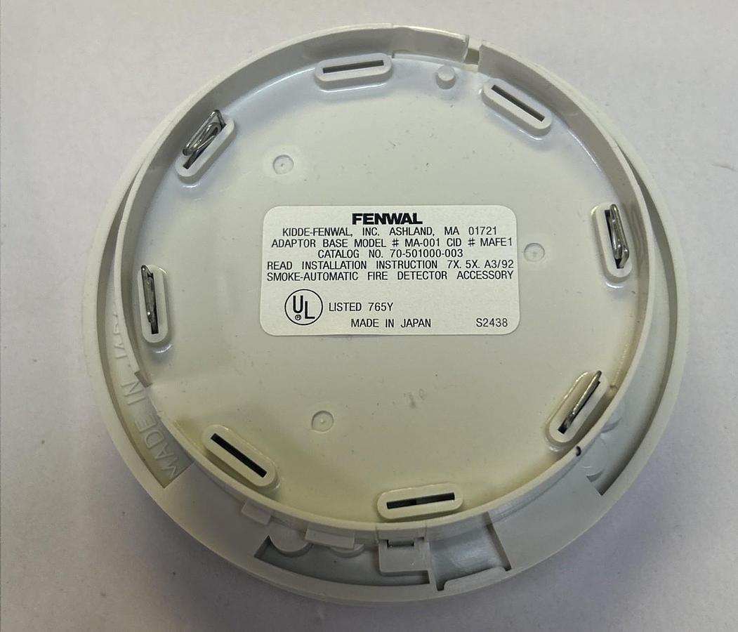 FENWAL,MA-001,FIRE ALARM ADAPTER BASE NOS