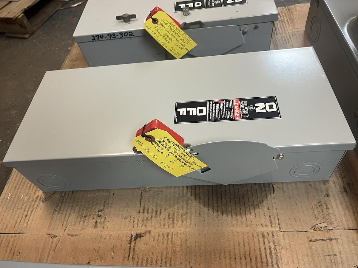 GE,TH3363,SAFETY FUSIBLE SWITCH 100A 600V TYPE 1 INDOOR