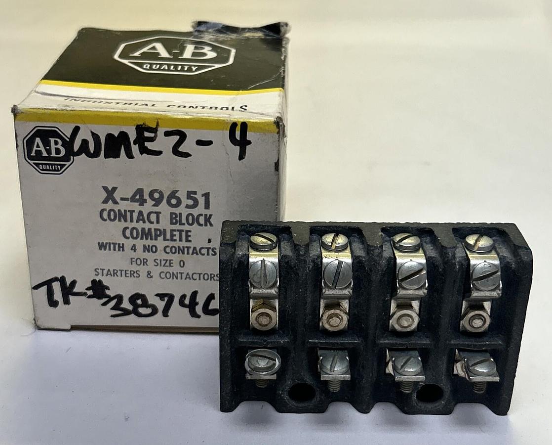 ALLEN BRADLEY,X-49651,CONTACT BLOCK NOS