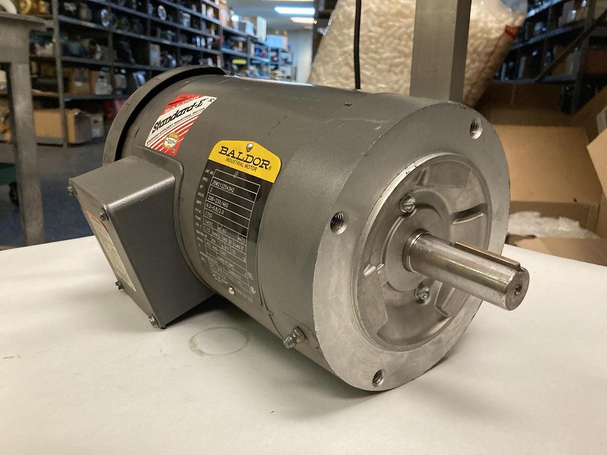 Used Baldor,35W21Z543H2,3-Phase Industrial Motor 2HP 1750RPM 145TC