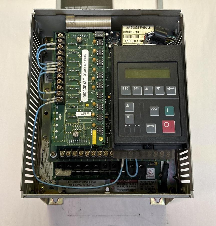 Used ALLEN BRADLEY,1336S-BRF50-AA-EN4-HA2-L5,ADJUSTABLE FREQUENCY AC DRIVE