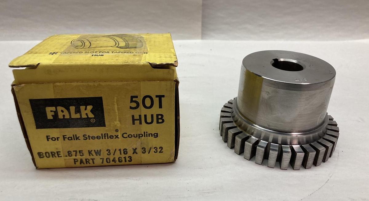 Used Falk,50T,Hub Bore 0.875 KW 3/16 X 3/32