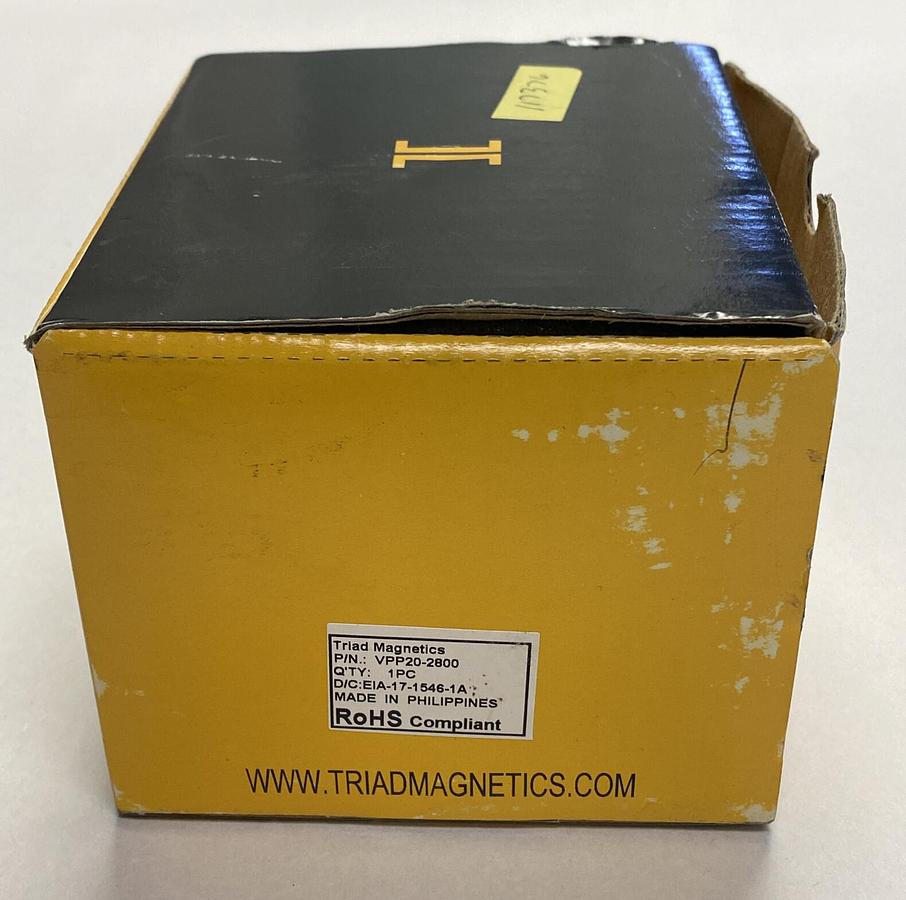 Used TRIAD MAGNETICS,VPP20-2800,POWER TRANSFORMER NEW