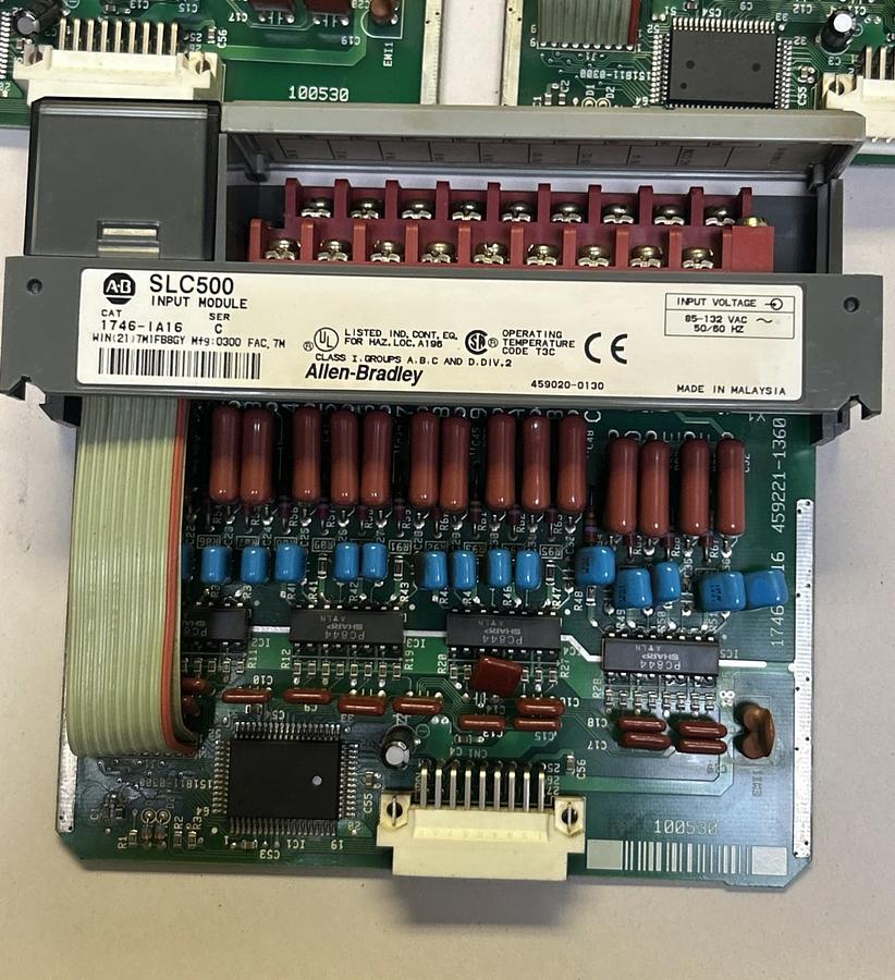Used ALLEN BRADLEY,1746-IA16,SLC500 INPUT MODULE LOT OF 3