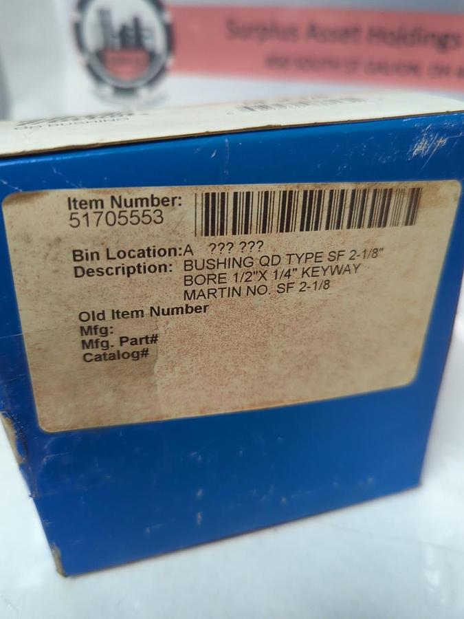 MARTIN,SF 2-1/8,QD BUSHING NOS