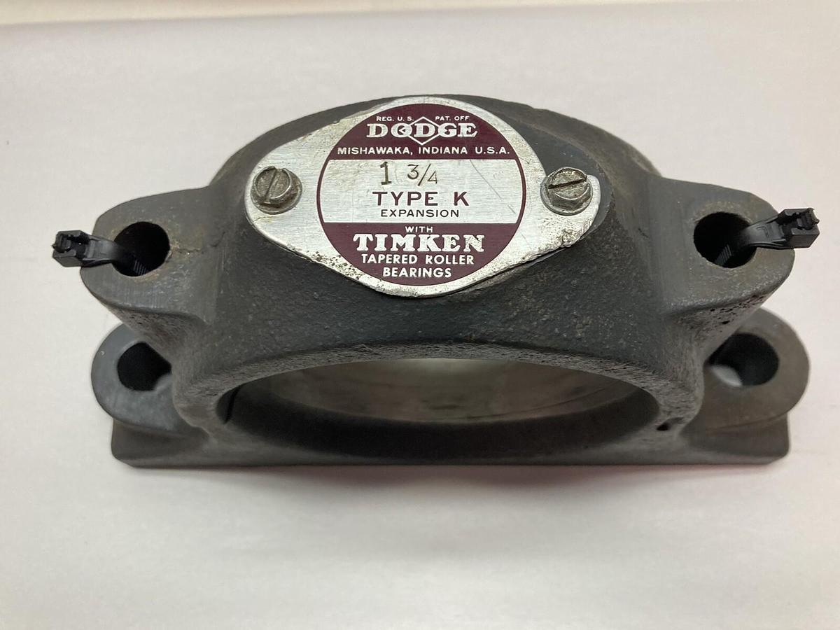 Used Dodge,1-3/4 Inch Type K,Pillow Block Bearing Housing Unit ONLY