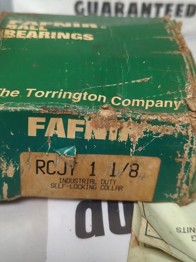 FAFNIR,RCJT 1-1/8,FLANGE MOUNT BEARING WITH LOCKING COLLAR 1-1/8 INCH BORE NOS