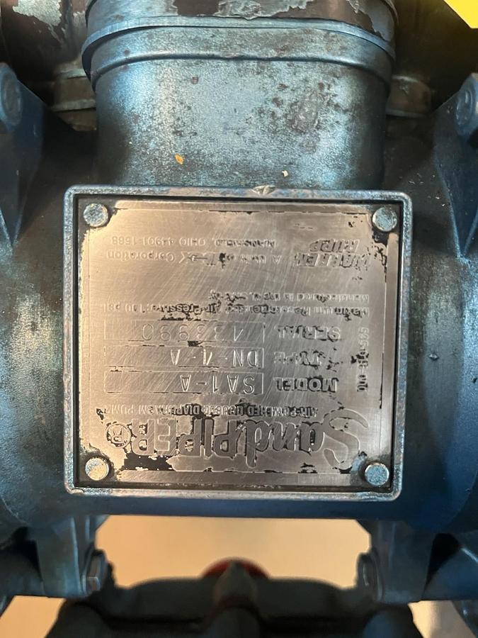 Used WARREN RUPP,SA1-A,SANDPIPER AODD DOUBLE DIAPHRAGM PUMP 1"