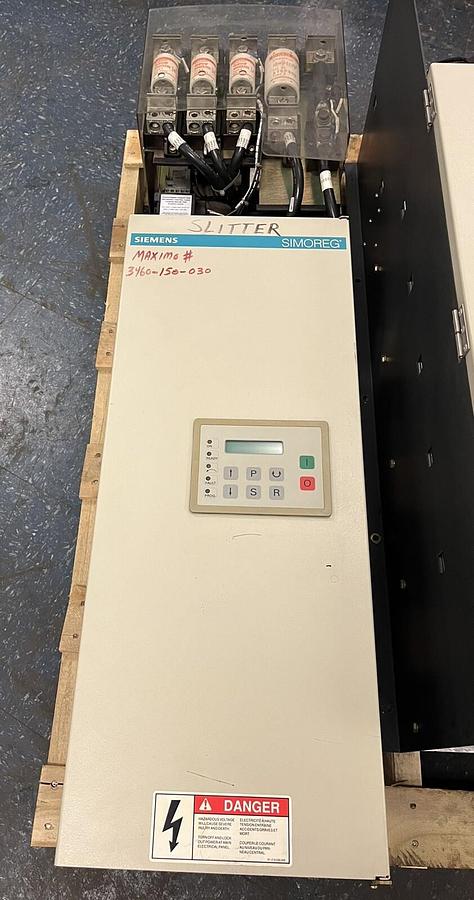 Used SIEMENS,6RA2477-2FV62,SIMOREG MICROPROCESSOR DC DRIVE OUT 500/240VDC 255A