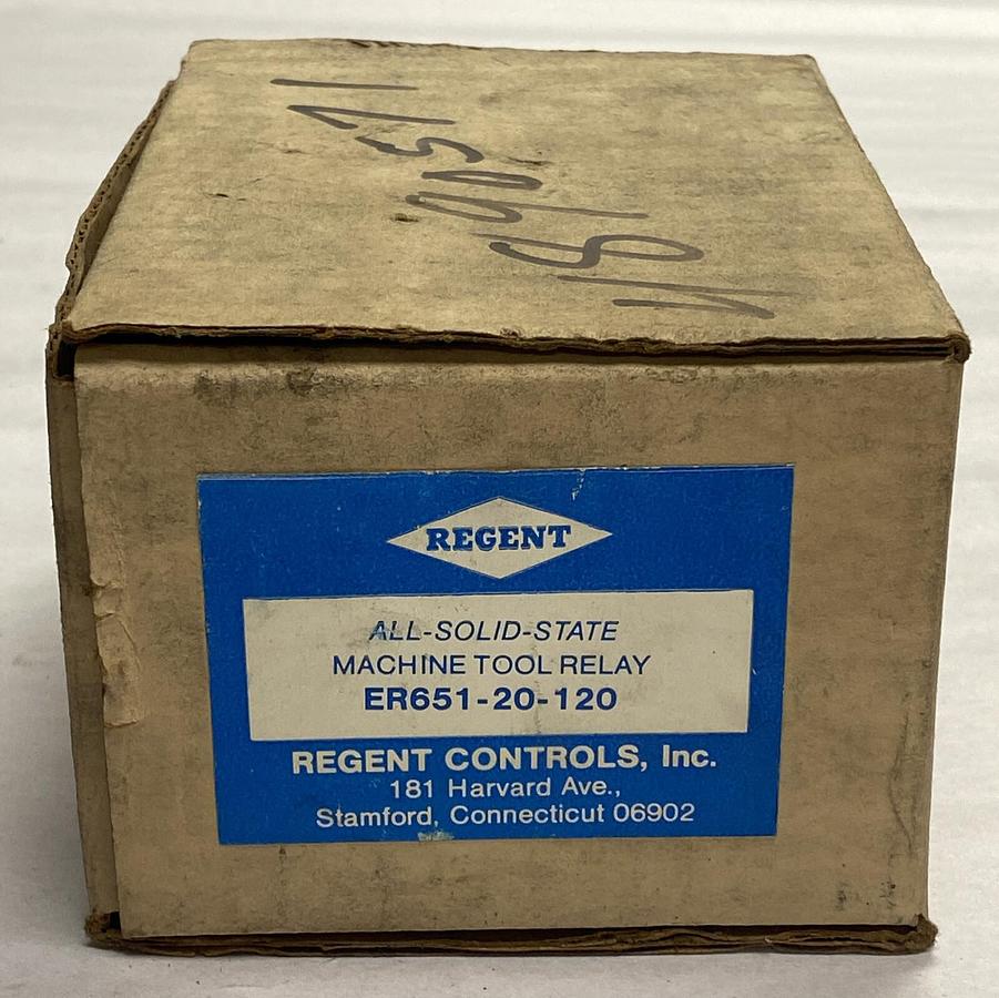 REGENT CONTROLS,ER651-20-120,RELAY 5A 3POLE 115V NOS