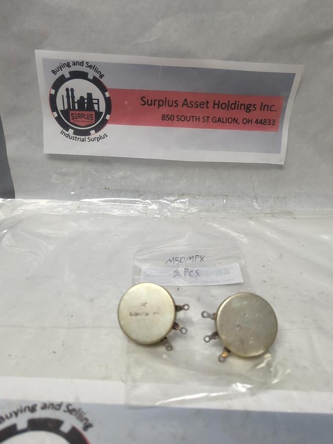 Used MALLORY,M50MPK,POTENTIOMETER LOT OF 2 PRE-OWNED
