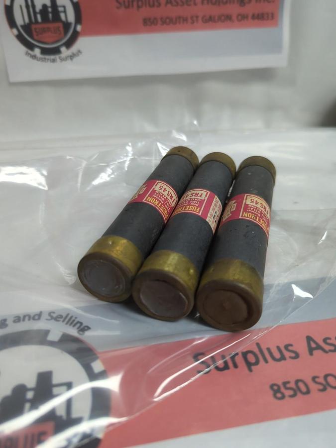 Used COOPER BUSSMANN,FRS-45,FUSETRON 45 AMP FUSE LOT OF 3 PRE-OWNED