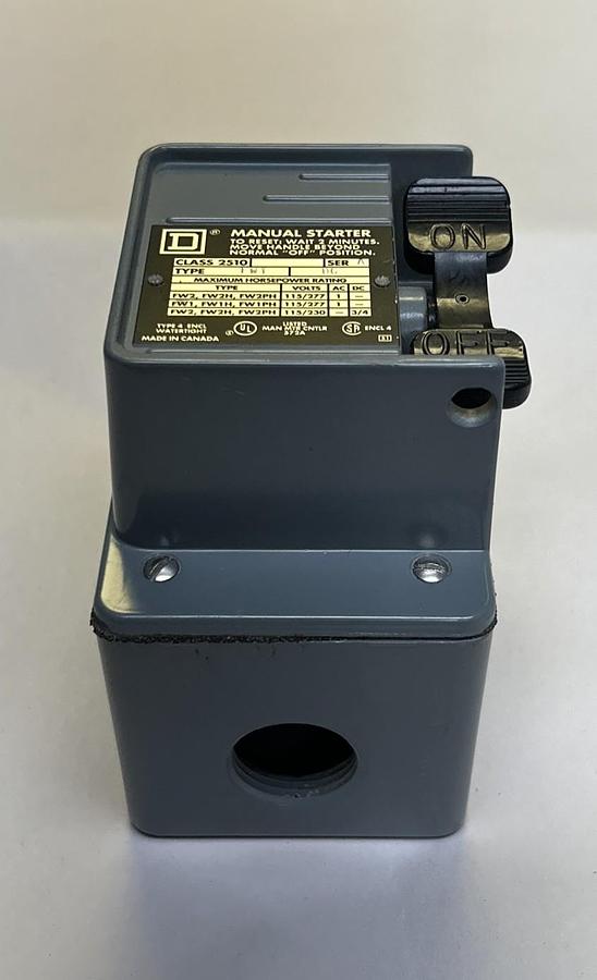 SQUARE D,2510FW1,MANUAL STARTER NOS