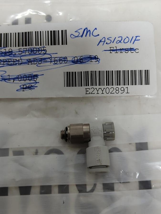 SMC,AS1201F,SPEED CONTROL AIR FITTING NOS