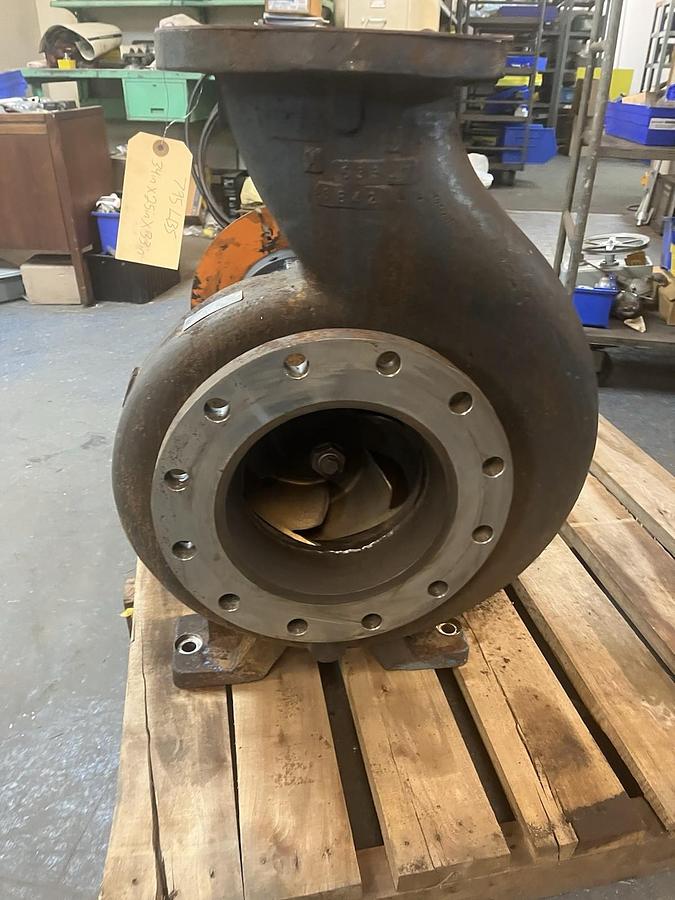 Used GOULDS,3196,XLTi CENTRIFUGAL PUMP 8X10-13 CDMCUN IMP 12.250" DIA 1800RPM 2000GPM