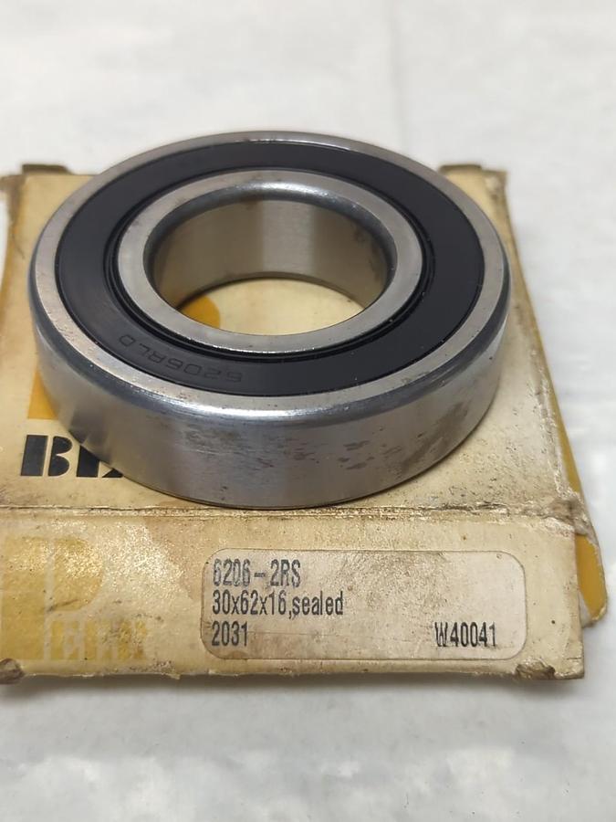PEER,6206-2RS,DEEP GROOVE BALL BEARING NOS