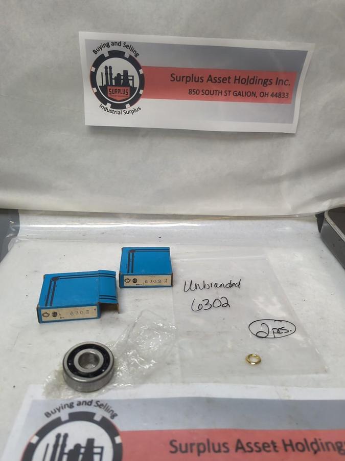 UNBRANDED,6302,ANGULAR CONTACT BEARING LOT OF 2 NOS