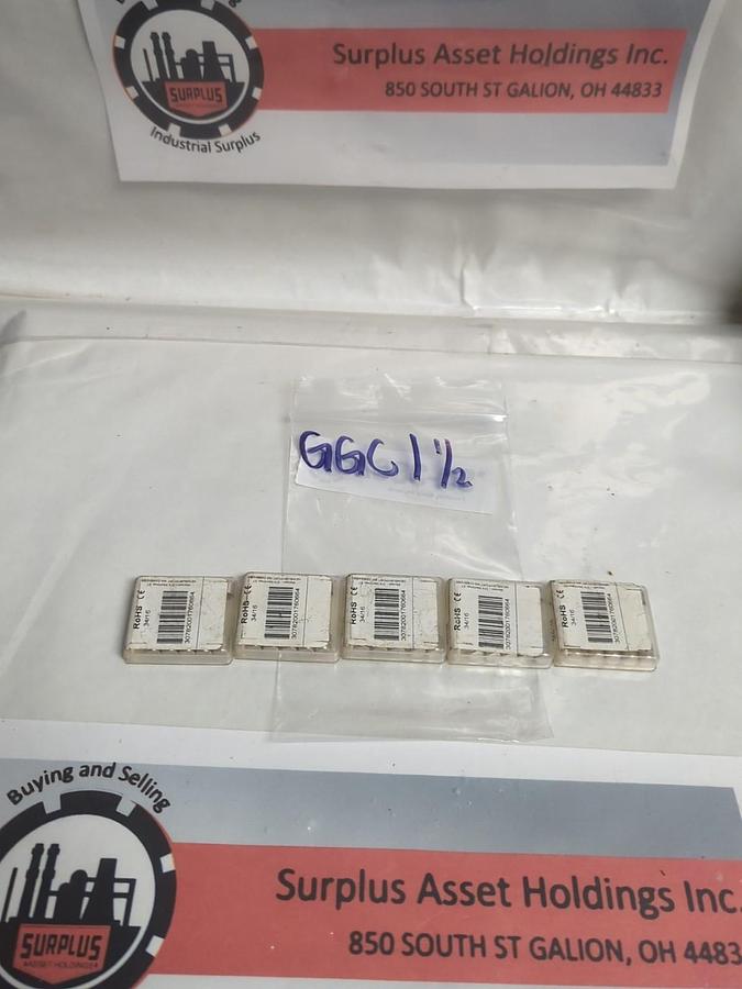 MERSEN,GGC-1-1/2,FAST ACTING 1-1/2 AMP FUSE LOT OF 25 NOS