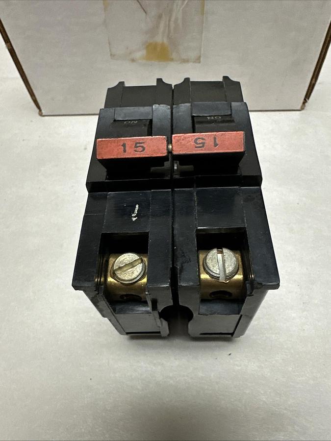 Used FPE,NA315,15 Amp 2 Pole Circuit Breaker