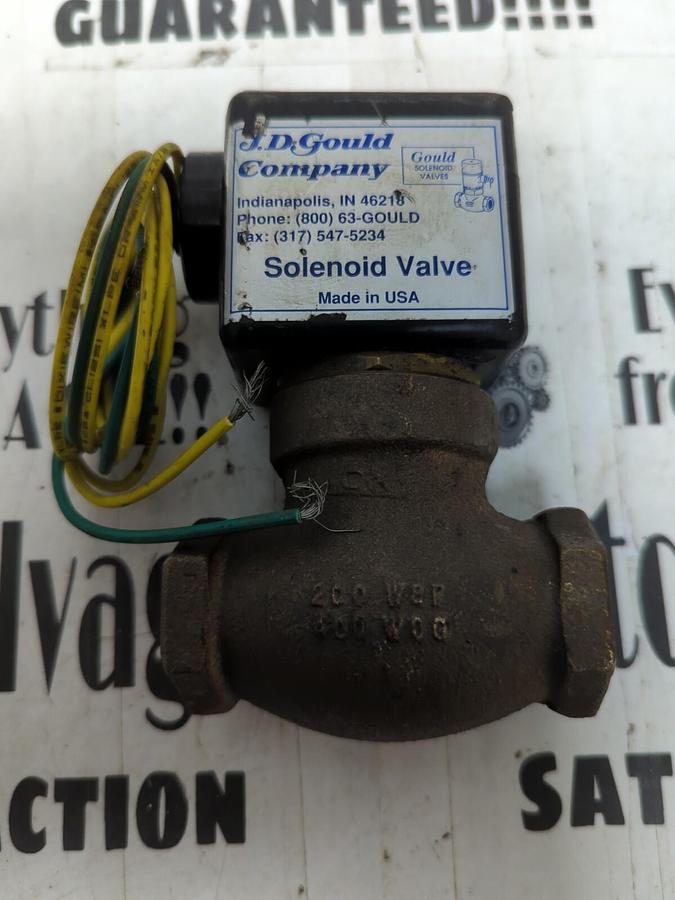 J.D GOULD CO.,M-1-3T,3/4 INCH SOLENOID VALVE NOS