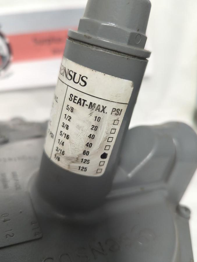 SENSUS,143-00,GAS REGULATOR BLACK SPRING 2-6PSI NOS