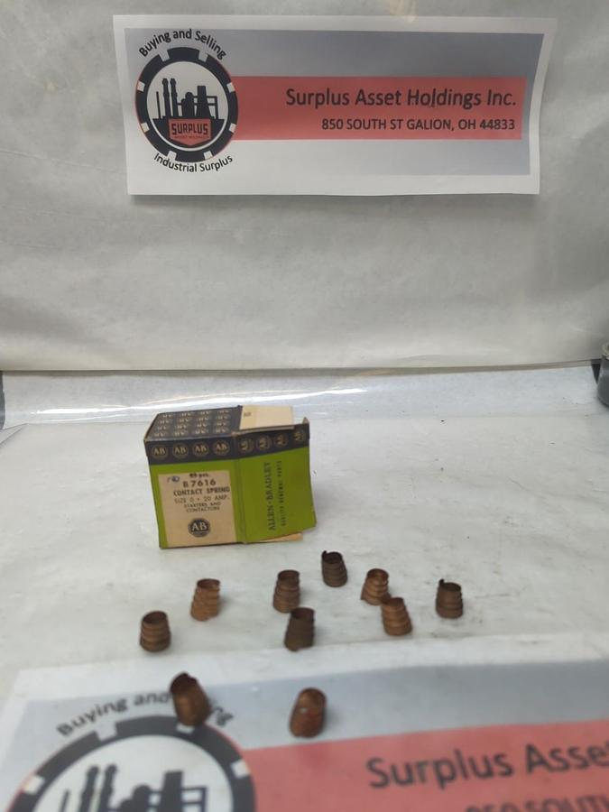 ALLEN BRADLEY,B7616,CONTACT SPRING FOR SIZE 0 20 AMP  LOT OF 10 NOS