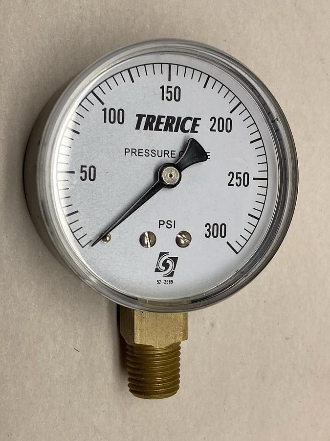 Trerice,0-300 PSI,Pressure Gauge