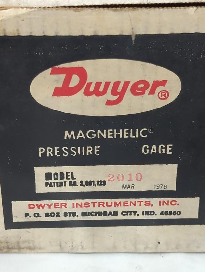 DWYER,2010,MAGNEHELIC PRESSURE GAUGE NOS