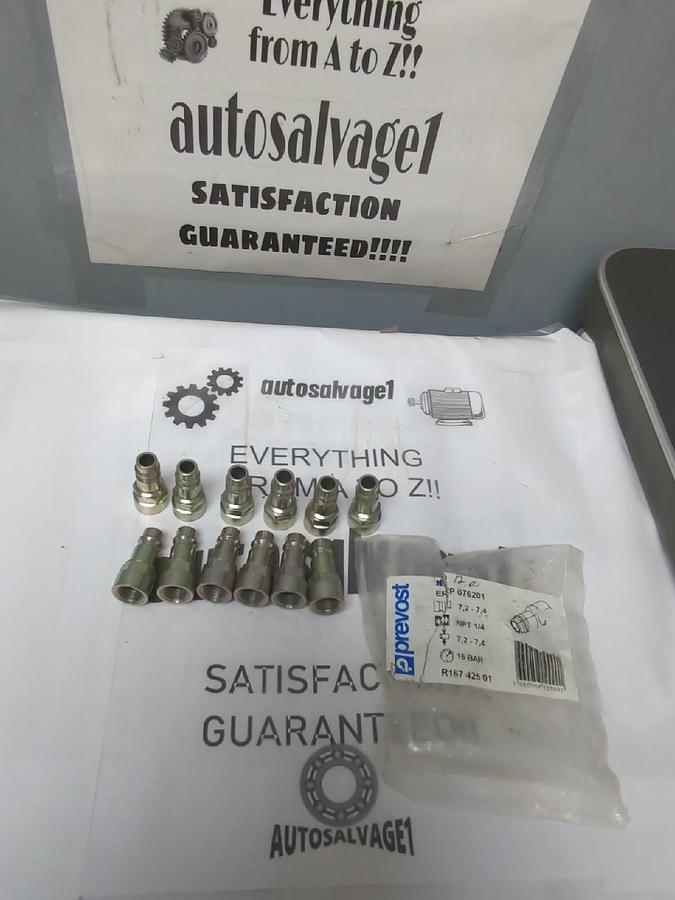 PREVOST,076201,HIGH FLOW SAFETY AIR PLUG 1/4 INCH NPT LOT OF 12 NOS