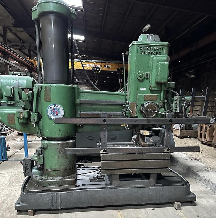 Used Cincinnati Bickford,Radial Drill,4' X 15" Column 39x32x15 Box Table