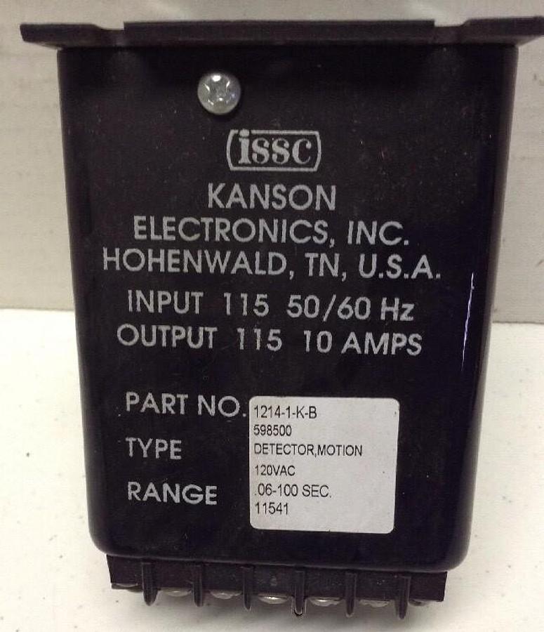 ISSC Kanson Electronics,1214-1-K-B,Motion Detector