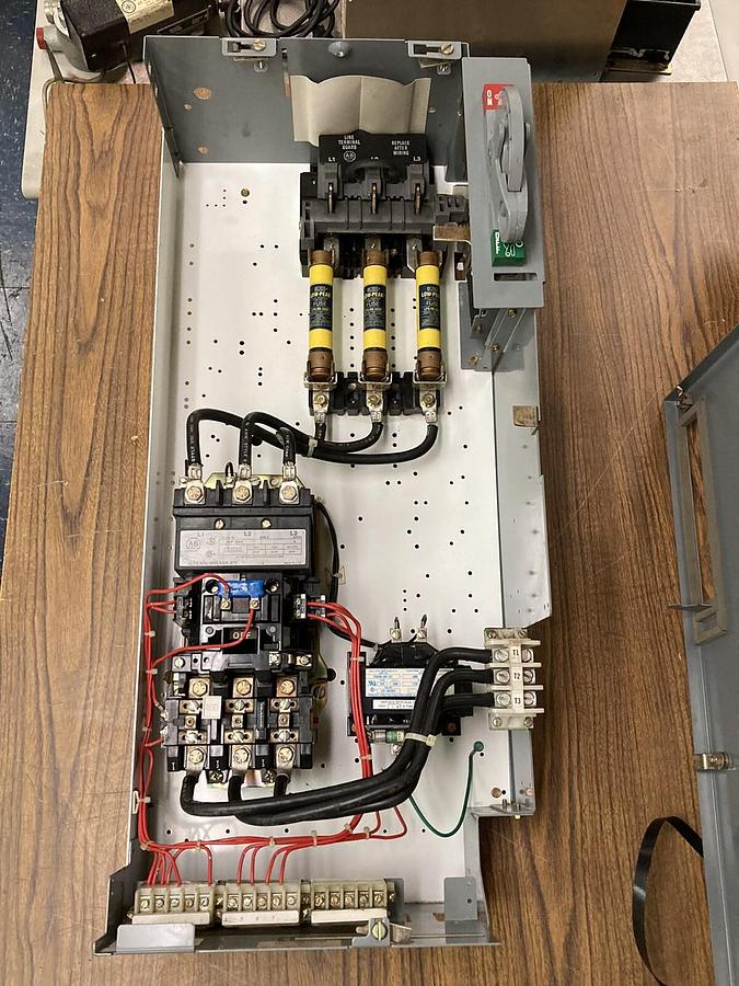 Used Allen-Bradley,2100 2112B,Size 3 Fused MCC 32 INCH Starter Feeder Bucket
