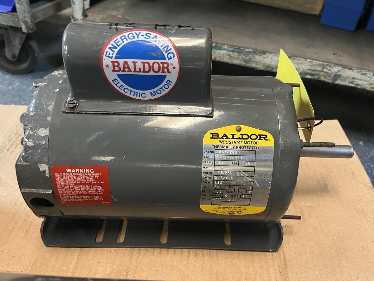 Used BALDOR,CHC3562A,MOTOR 1/2HP 825RPM 115/230V 1PH 56Z