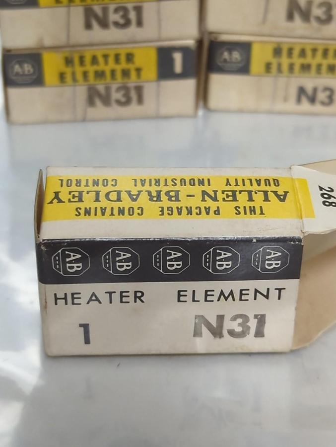 ALLEN BRADLEY,N31,THERMAL OVERLOAD HEATER ELEMENT LOT OF 10 NOS
