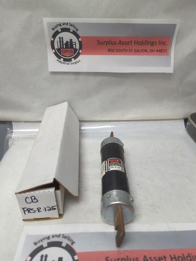 Used COOPER BUSSMANN,FRS-R-125,FUSETRON 125 AMP FUSE PRE-OWNED