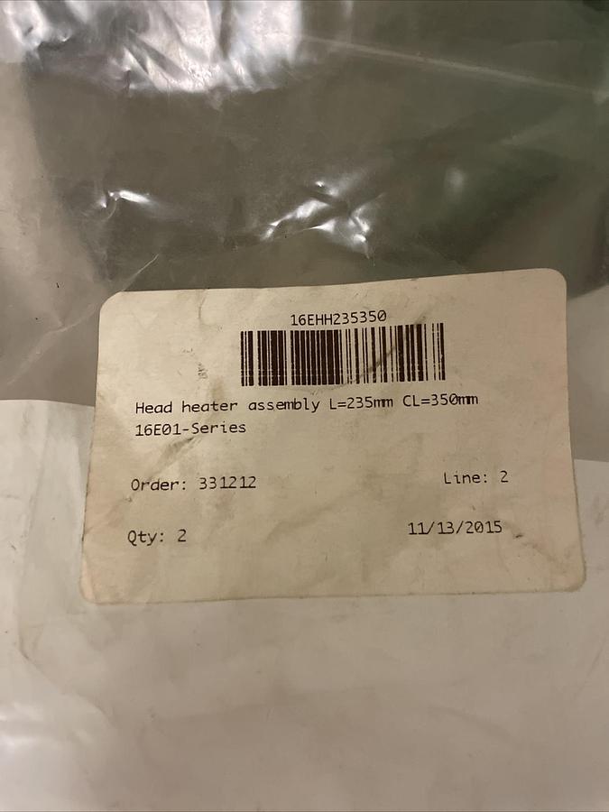 SYNVENTIVE,16EHH235350 16E01-SERIES,HEAD HEATER ASSEMBLY LOT OF 2