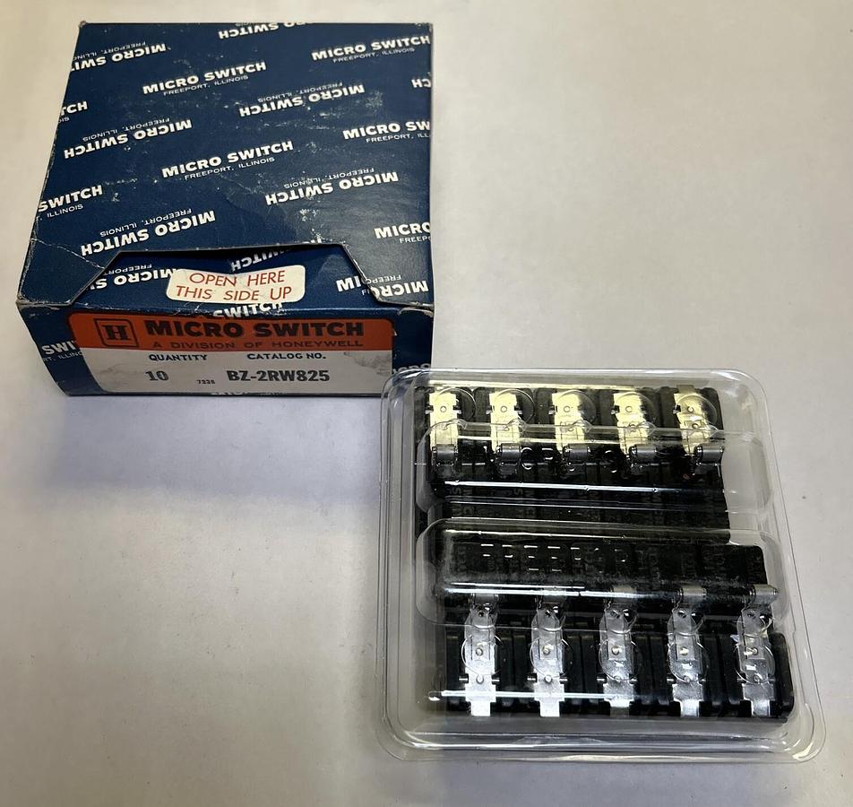 HONEYWELL MICROSWITCH,BZ-2RW825,LIMIT SWITCH LOT OF 10 NEW
