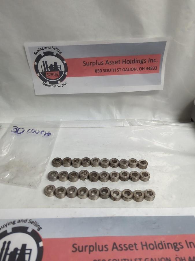 Used UNBRANDED,3/8 INCH,SET SCREW COLLAR LOT OF 30 PRE-OWNED