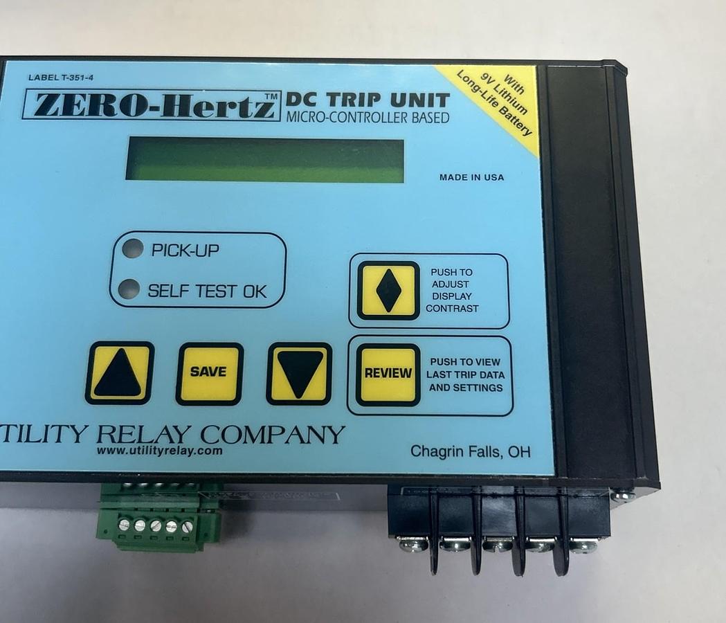 ZERO-HERTZ,B-203,MICRO-CONTROLLER DC TRIP UNIT NOS