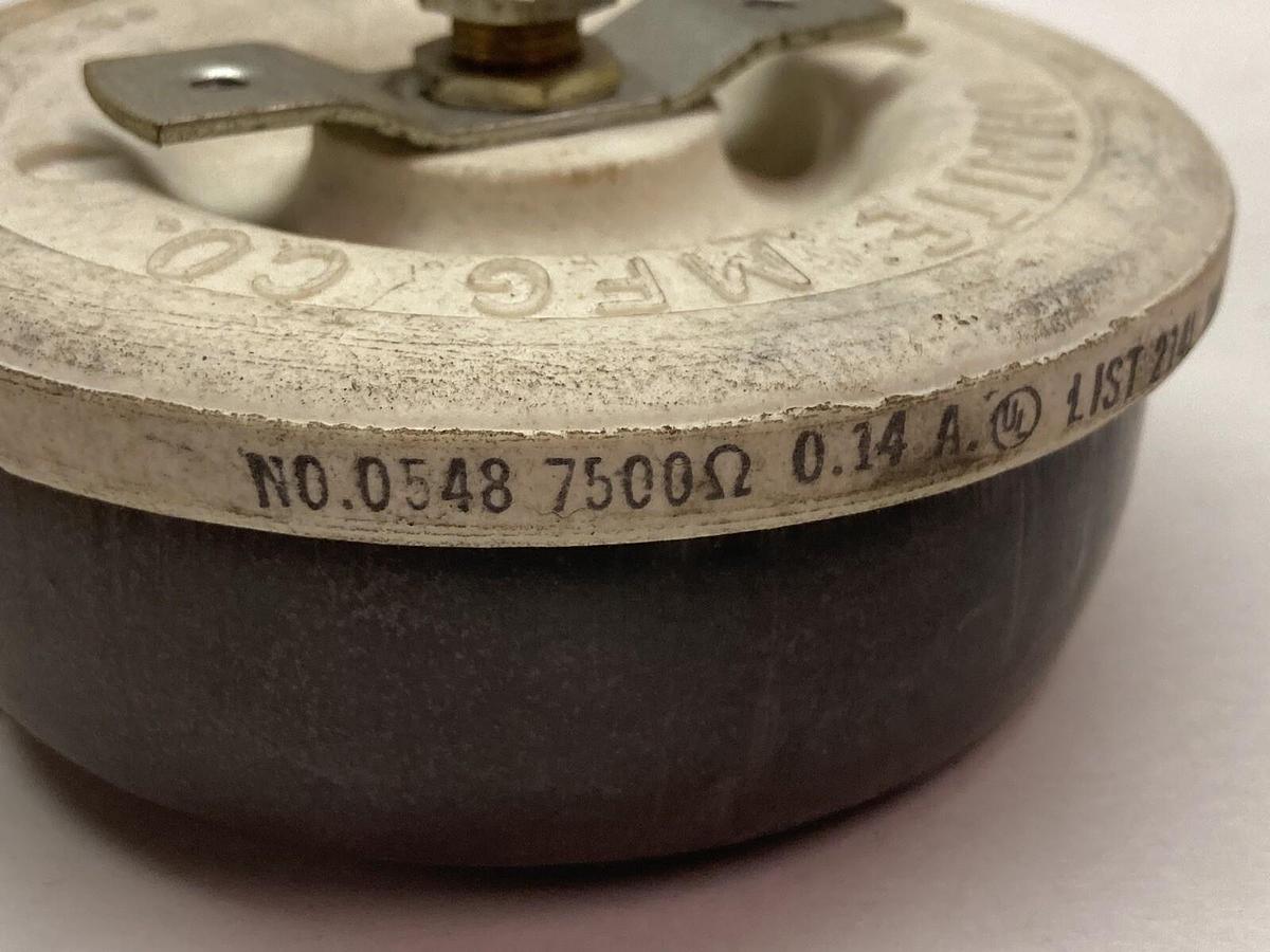 Used Ohmite,0548 7500,Resistor 0.14A