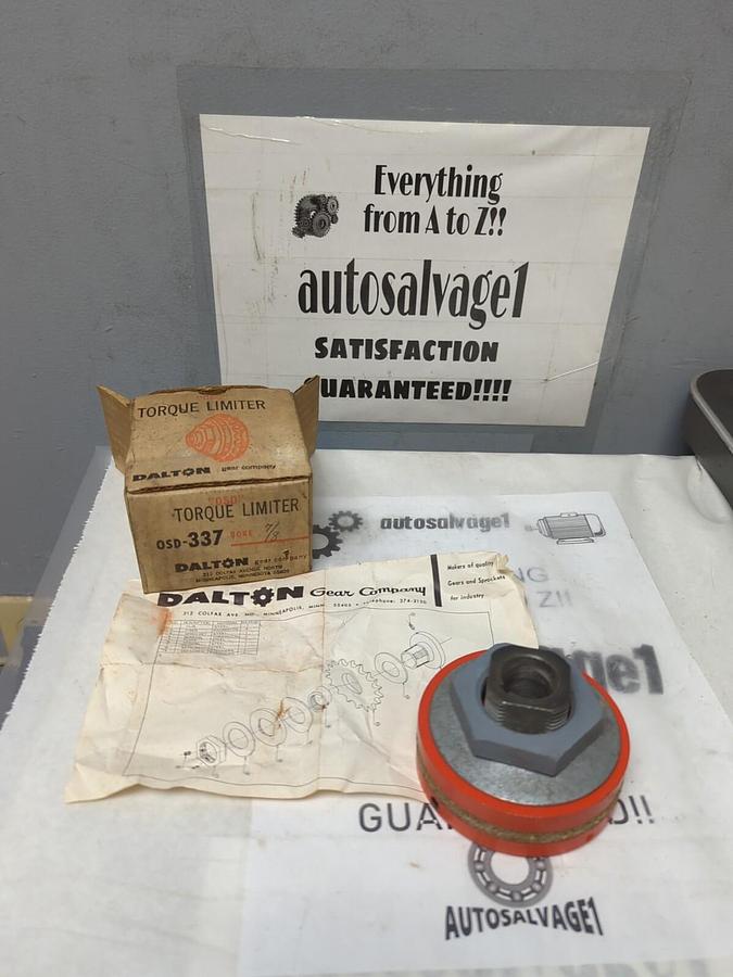 DALTON,OSD-337,TORQUE LIMITER 7/8 INCH BORE NOS