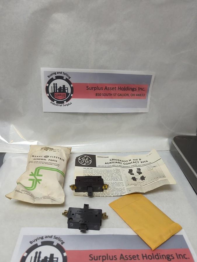 GENERAL ELECTRIC,CR105X300N,AUXILIARY CONTROL CONTACT KIT SIZE 3-4 NOS