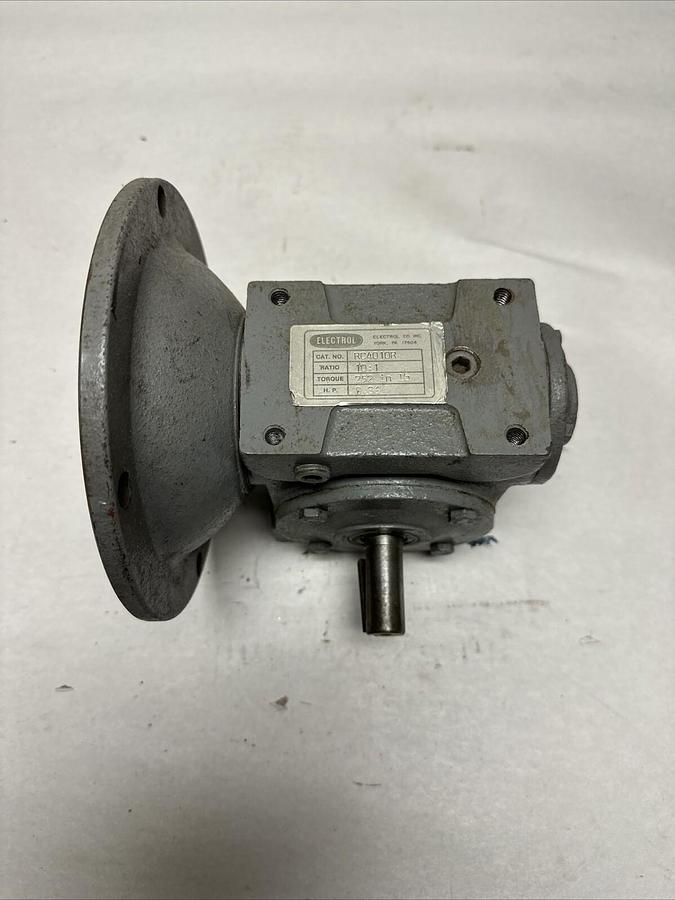 Electrol,RC4010R,10:1 .86 HP 252 in. lb Torque Right Angle Gear Reducer  (G023)