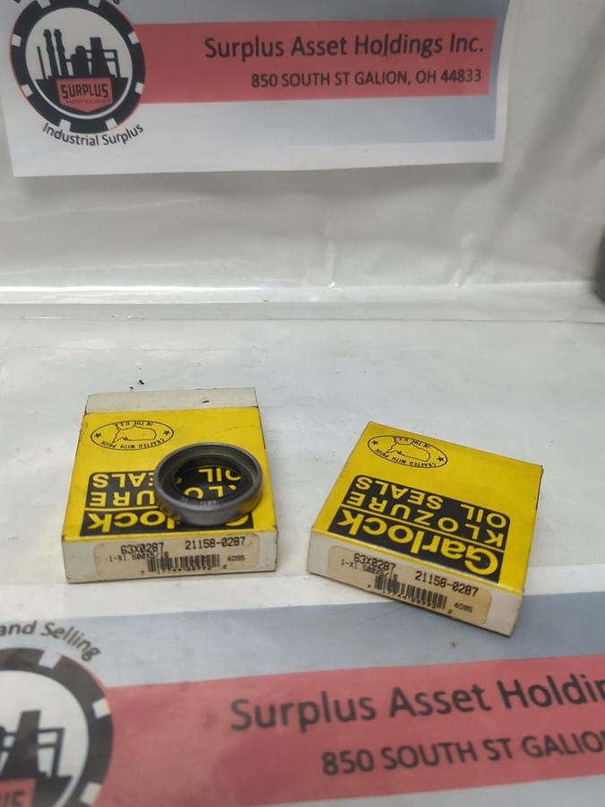 GARLOCK KLOZURE,21158-0287,OIL SEAL 1 X 1.5 X 5/16 LOT OF 2 NOS