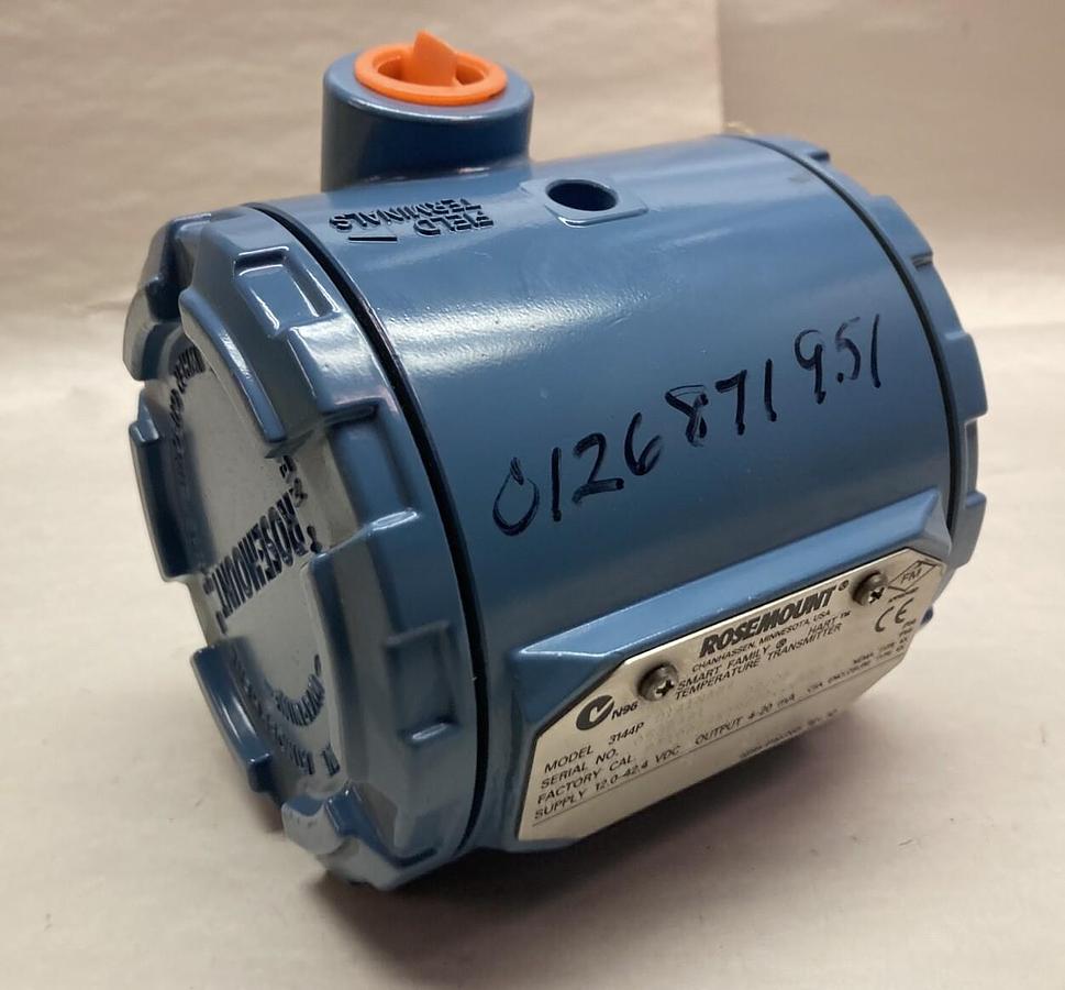 Used Rosemount,3144P D1A1NAB4,Temperature Transmitter 12.0-42.4 VDC OUTPUT 4-20 mA
