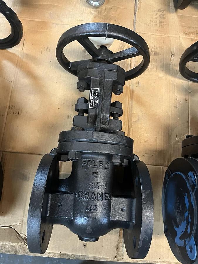 CRANE,465-1/2,SIZE 2-1/2 GATE VALVE CLASS 125 200 WOG BRZ