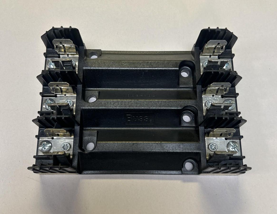 Used BUSSMANN,R60030-3SR,FUSE HOLDER 30A 600V LOT OF 3