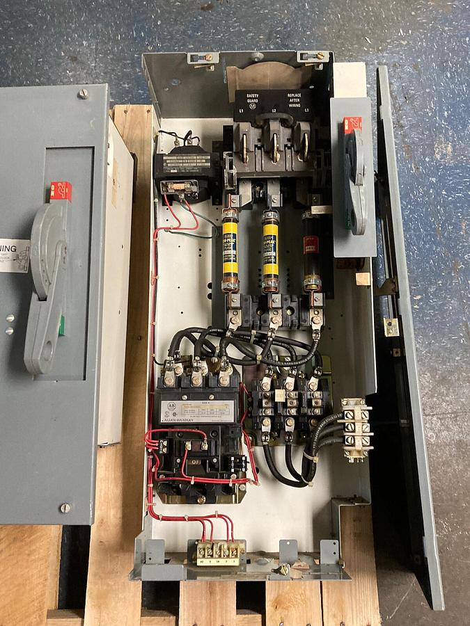 Used Allen-Bradley,2100 2112B,Size 3 Fused MCC 32 INCH Starter Feeder Bucket