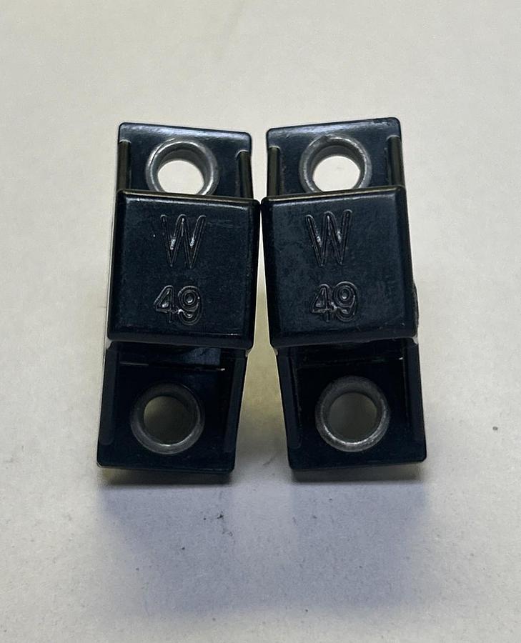 Used ALLEN BRADLEY,W49,THERMAL OVERLOAD HEATER ELEMENT LOT OF 2